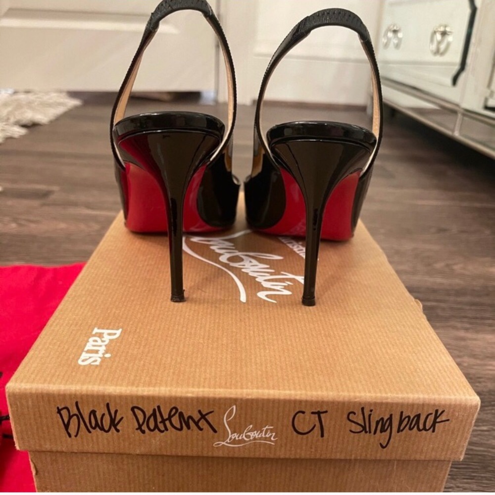 37 fifi sling 85mm black patent - Picture 2 of 10